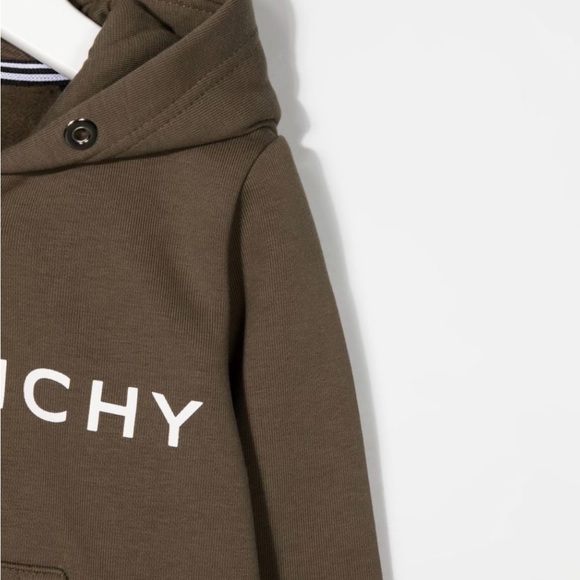 NWT Givenchy Kids army green logo print zip-up hoodie. Size 6 months! - Picture 6 of 6